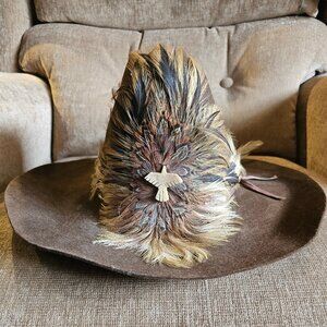 Biltmore Western Felted Cowboy Hat Made in Canada Sz 7 1/8 57cm Brown